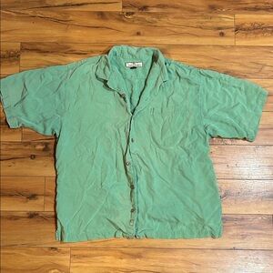 Tommy Bahama Light Green Silk Top